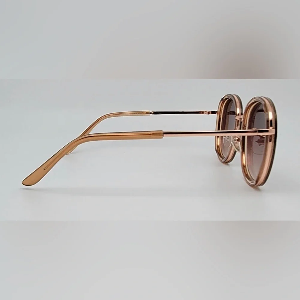 Tommy Hilfiger May‎ WM OL502 0063262011 Rose Gold Brown Gradient Lens Sunglasses